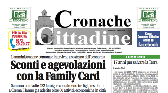 Cronache Cittadine numero 3, aprile 2014