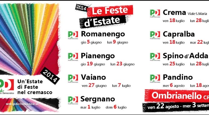 calendario feste 2014