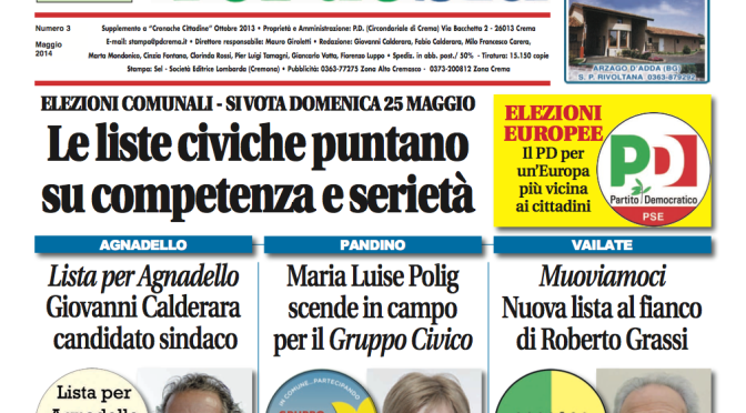 Verdeblu numero 3, maggio 2014