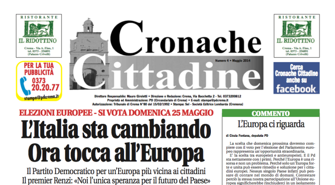 Cronache Cittadine numero 4, maggio 2014