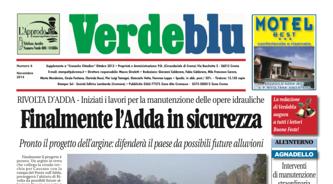 Verdeblu numero 6, novembre 2014