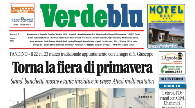 Verdeblu numero 2, marzo 2015