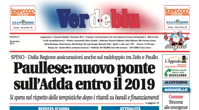 Verdeblu numero 6, novembre 2015