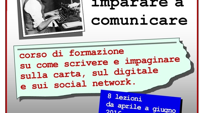 Corso di formazione sulla comunicazione: ultimo incontro sabato 11 giugno
