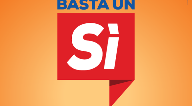 Referendum costituzionale: il PD in piazza per il SI