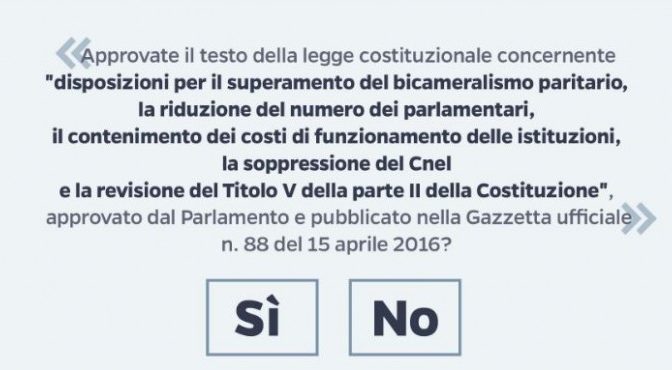 Referendum: sabato 8 ottobre a Crema confronto pubblico tra Pizzetti e Toninelli