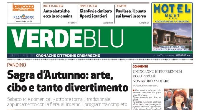 Verdeblu – Ottobre 2017