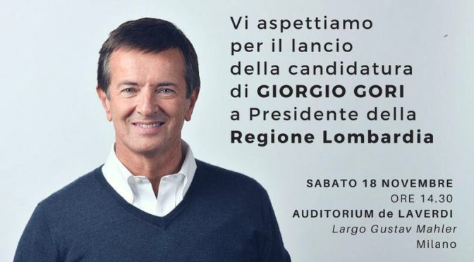 Sabato 18 novembre con Giorgio Gori a Milano