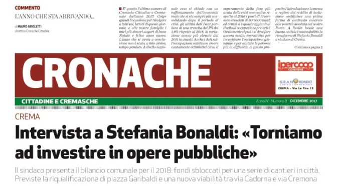 Cronache Cittadine e Cremasche – Dicembre 2017