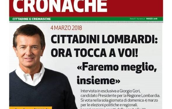 Cronache Cittadine e Cremasche – Marzo 2018