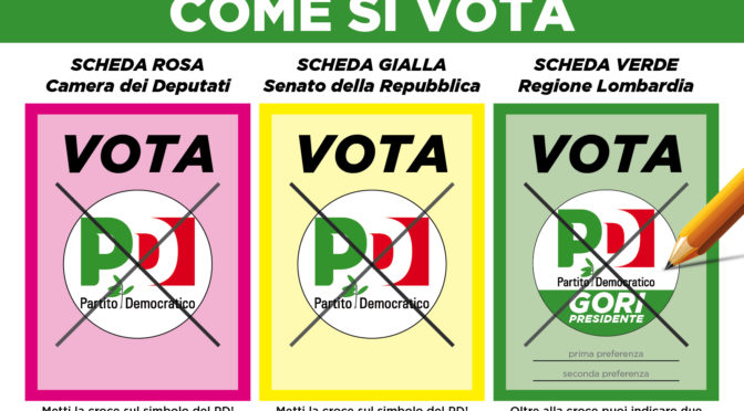 Elezioni 04 marzo 2018: ecco come si vota per Camera, Senato e Regione Lombardia