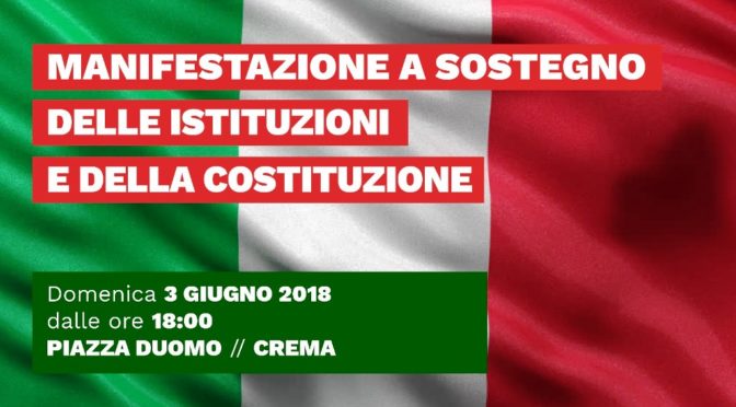 Domenica 3 giugno manifestazione a Crema