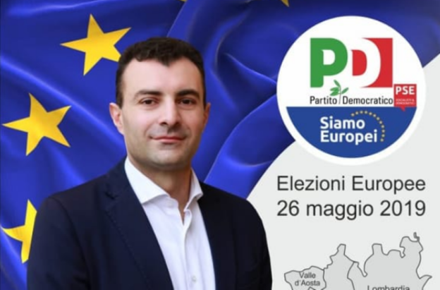 Sabato 18 maggio aperitivo con Carmine Pacente (candidato PD alle elezioni europee) a Crema