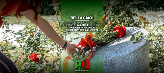 25 Aprile 2021: Festa della Liberazione. Un fiore in ricordo dei caduti per la libertà