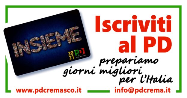 Al via la campagna di tesseramento PD 2021